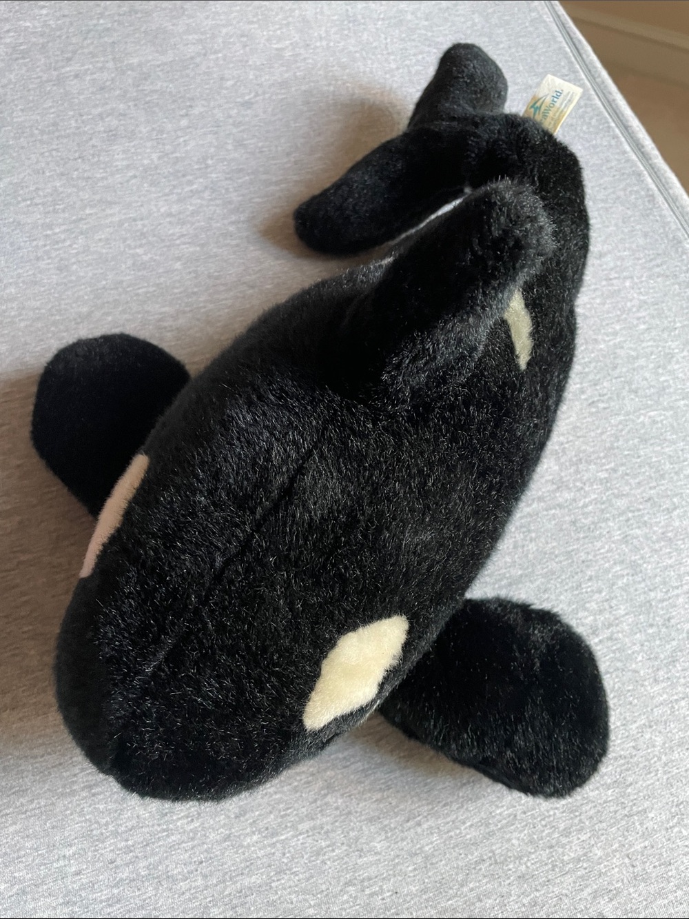 Black Plush Orca Whale Stuffed Toy - Soft Kids Toy